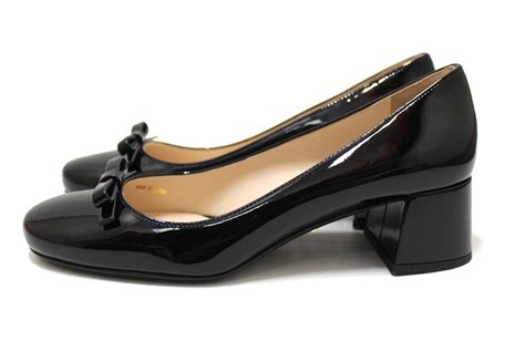 authentic prada milano cap toe bow pumps iob|authentic prada bag.